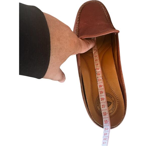 VTG Nurture Brown Leather Kitten Heel Mules Womens SZ 7.5 Y2K Classic Comfort - Picture 7 of 11